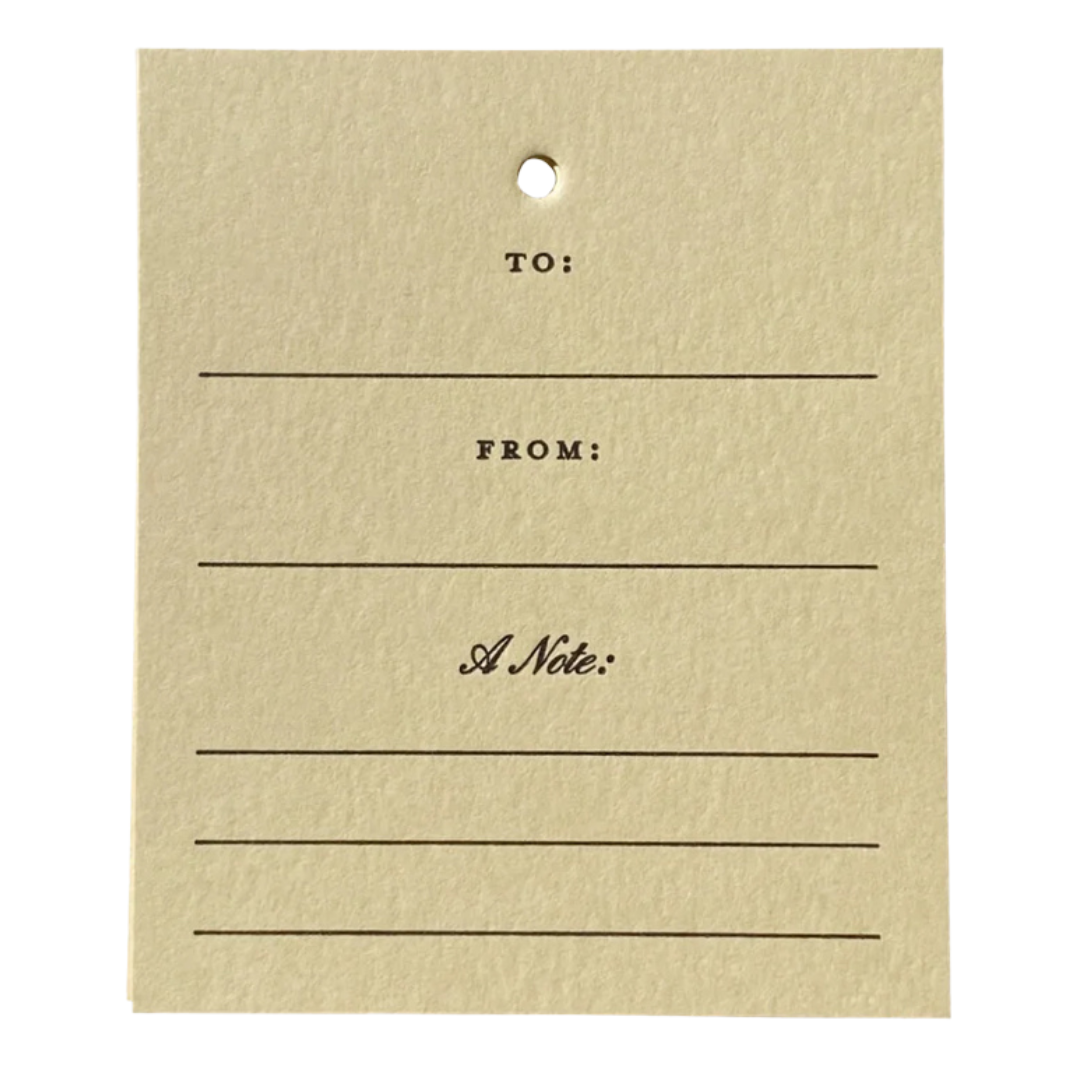Gift Tag w/ your hand written message
