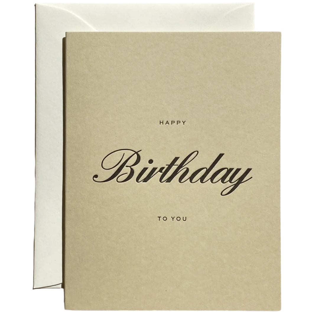 Happy Birthday To You